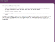 Tablet Screenshot of course.knox.edu