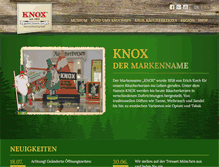 Tablet Screenshot of knox.de
