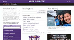 Desktop Screenshot of my.knox.edu