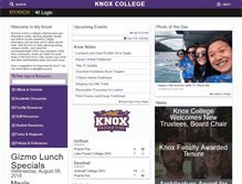 Tablet Screenshot of my.knox.edu